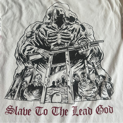 Disgrace Band Slave To The Lead God - True Enemy White T-Shirt Size XL