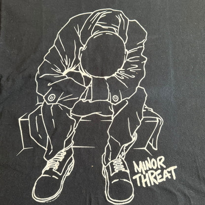 Minor Threat Band Self Titled Outline T-Shirt Size XL