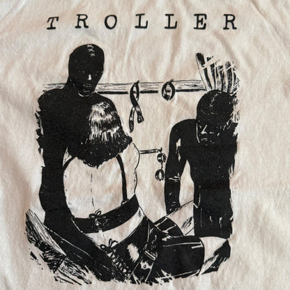 Troller Band White T-Shirt Size S Darkwave