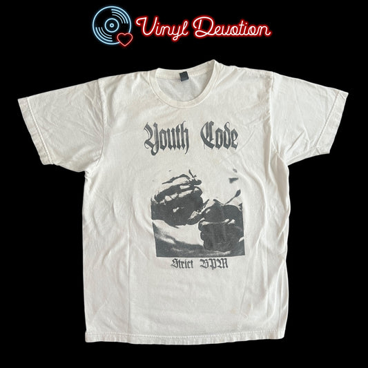 Youth Code Band Strict BPM White T-Shirt Size L