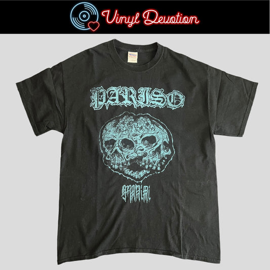 Pariso Band Blue Screenprint T-Shirt Size L