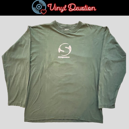 Snapcase Band Guilty By Ignorance Vintage Long Sleeve Green T-Shirt Size XL