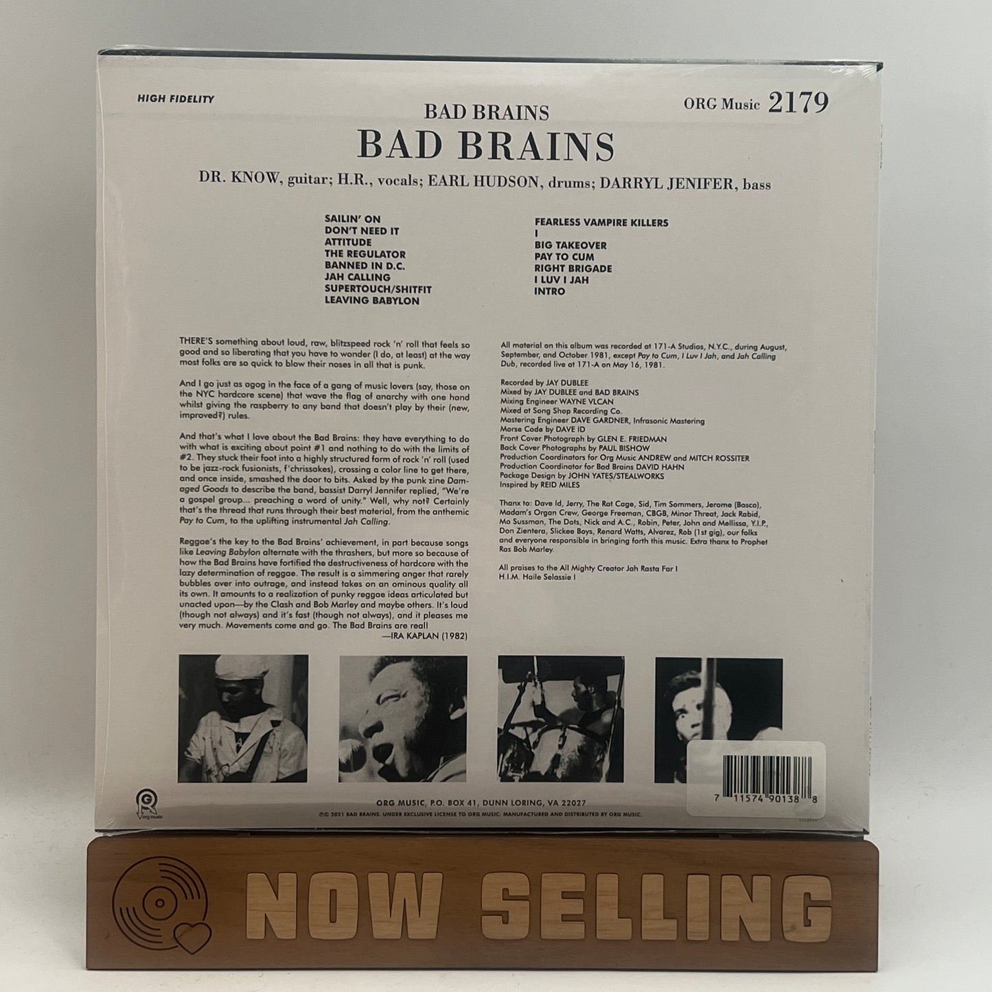 Bad Brains - Bad Brains Self Titled Vinyl LP Punk Note SEALED