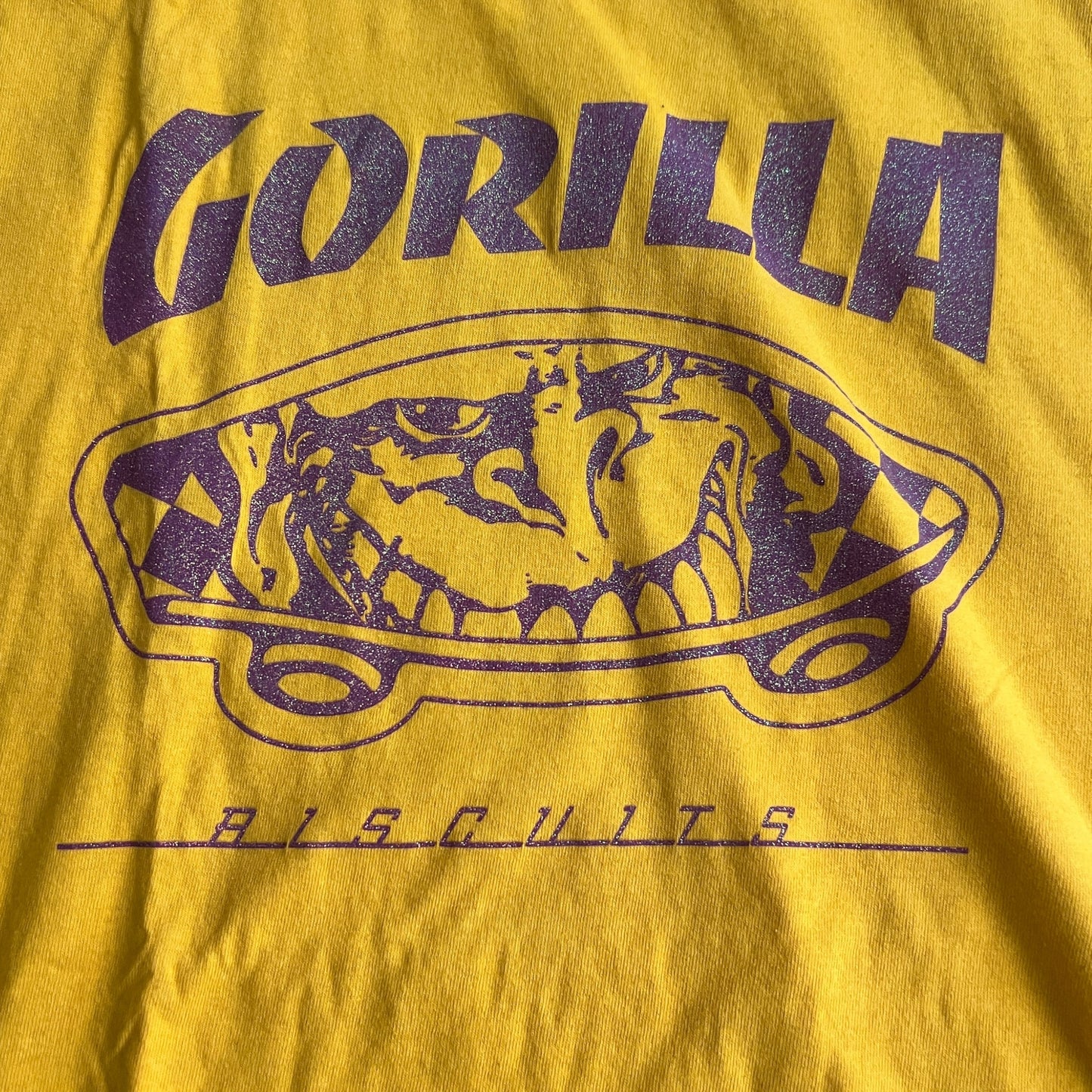 Gorilla Biscuits Band 2018 Thrasher x Vans Deathmatch Long Sleeve Yellow T-Shirt Size 2XL