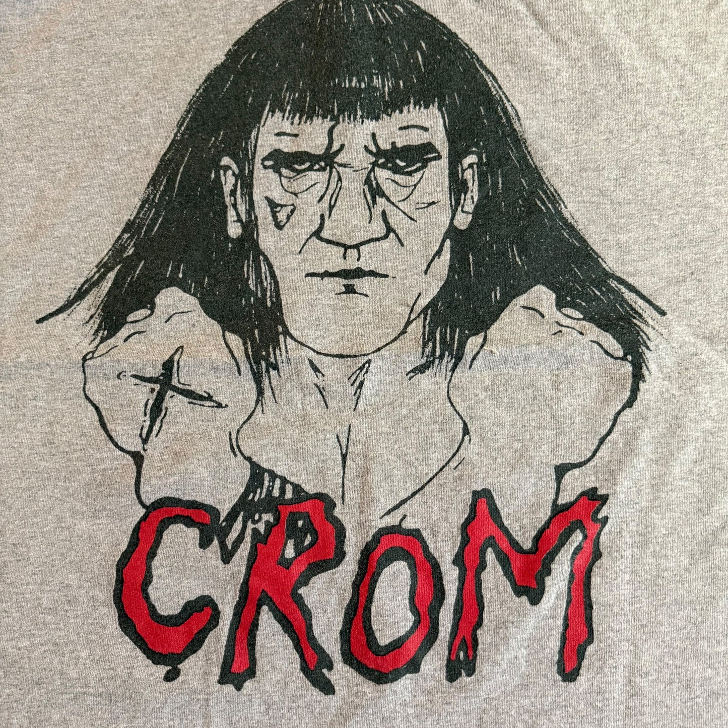 Crom Band U.C. Gray T-Shirt Size XL Thrash Grindcore