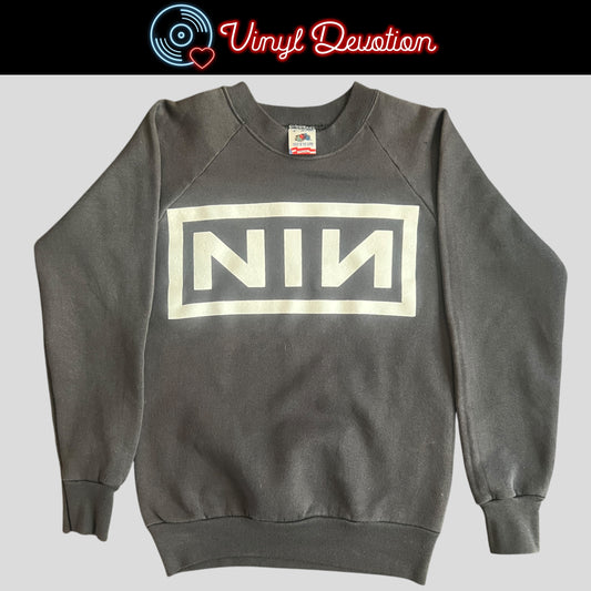 Nine Inch Nails The Downward Spiral Closer Lyrics Vintage Crewneck Sweatshirt Size S