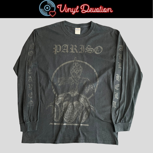 Pariso Band Black On Black Long Sleeve T-Shirt Size L