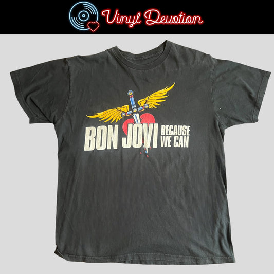 Bon Jovi Band Because We Can T-Shirt Size L