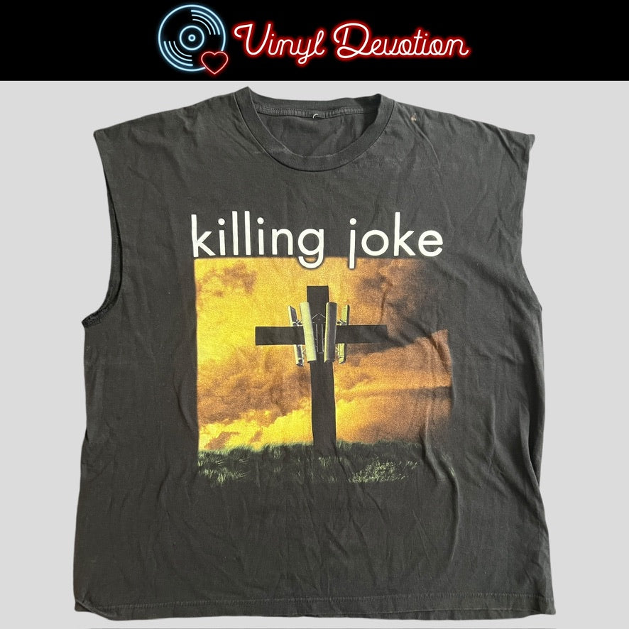 Killing Joke Band Absolute Dissent 2010 Tour T-Shirt XXL Cut Sleeves