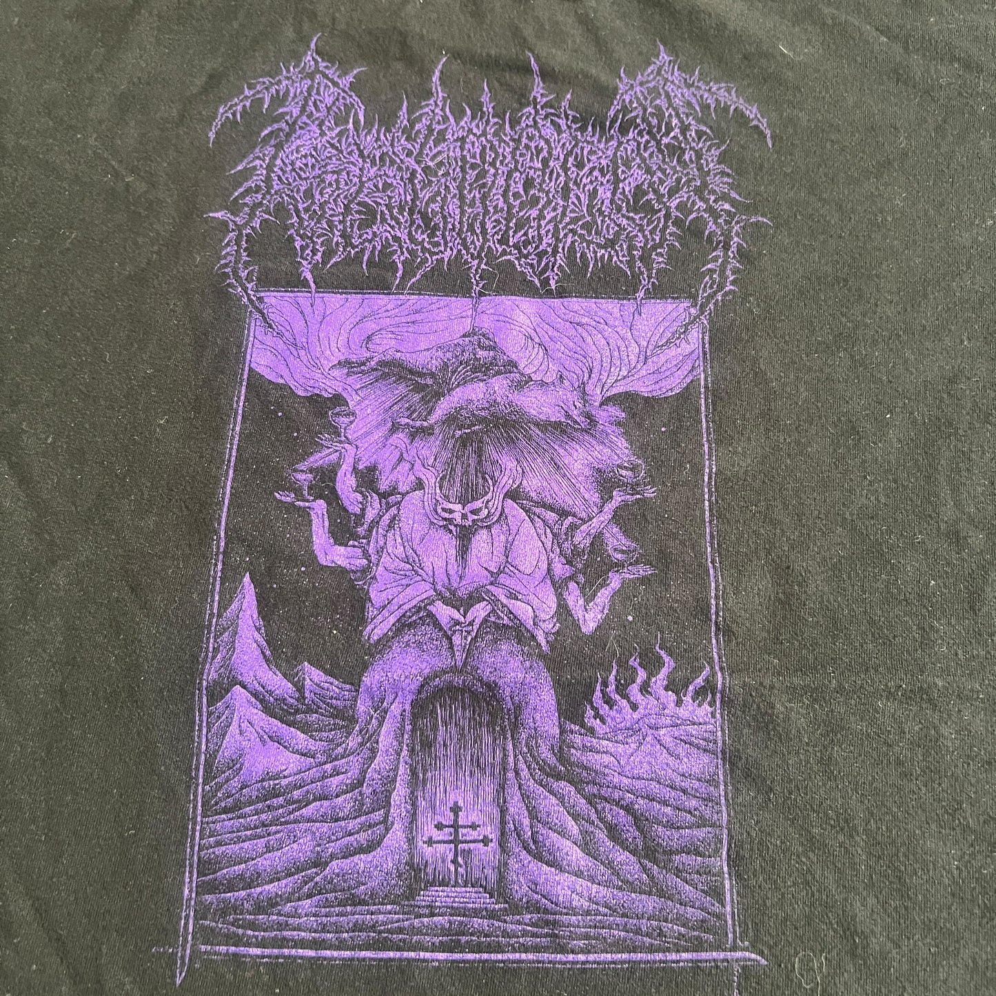 Pseudogod Band Iron Darkness Necromancy T-Shirt Size XL