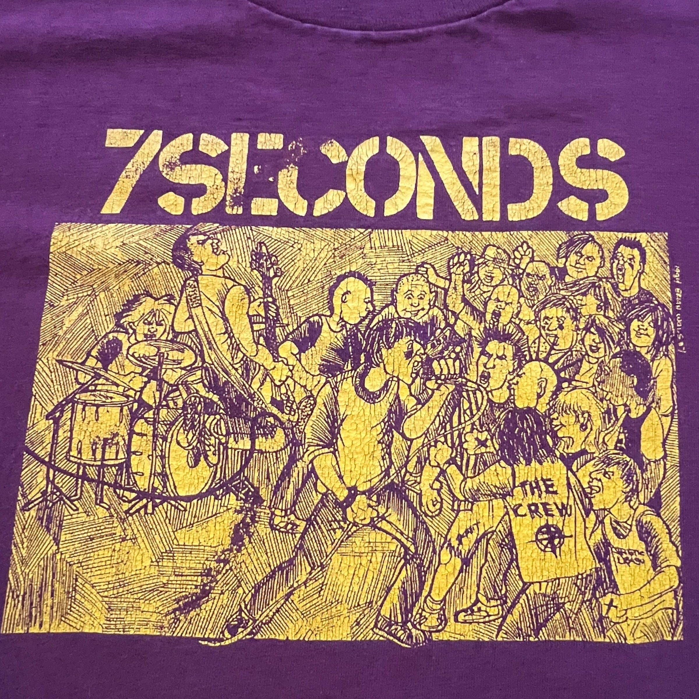 Vintage Sz XL 7 Seconds Walk Together Rock Together outlets T Shirt Punk Hardcore L XL