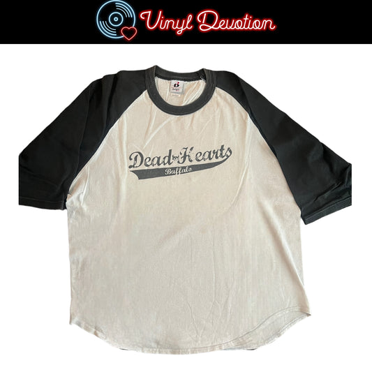 Dead Hearts Band White Raglan Baseball T-Shirt Size L