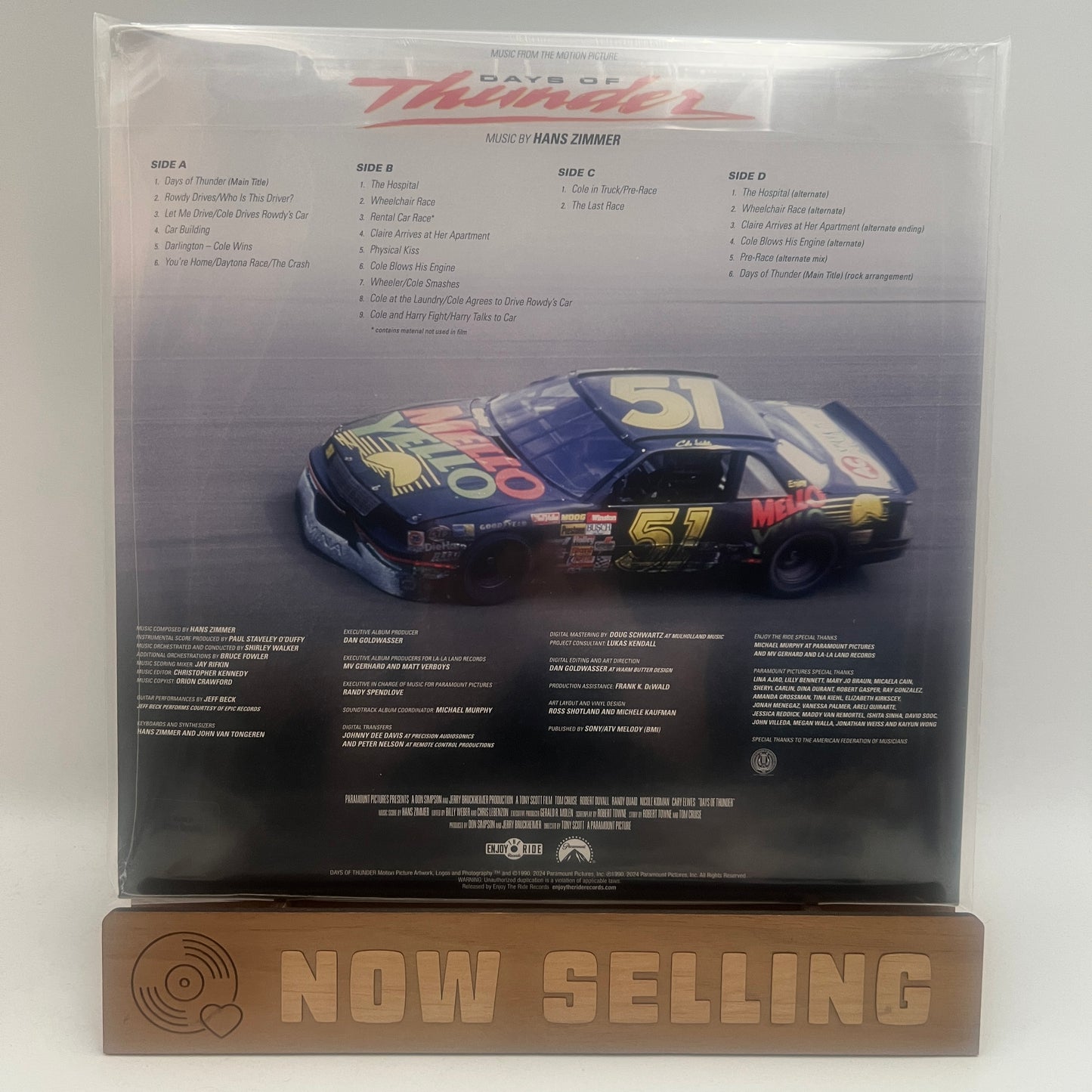 Days Of Thunder Soundtrack Vinyl LP Neon Yellow SEALED Hans Zimmer