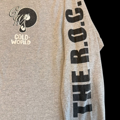 Cold World Hardcore Band 1-900 Hustler RIP Gray Long Sleeve T-Shirt Size L