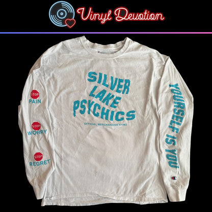 Silverlake Psychics Band Stop White Long Sleeve T-Shirt Size L