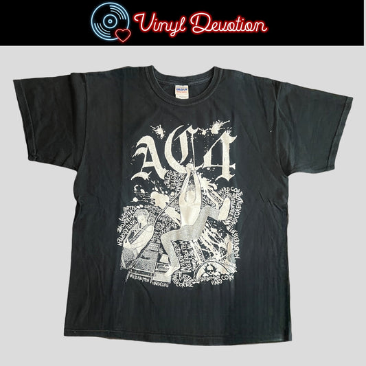 AC4 Band Vaster Botten Hardcore / High Kick T-Shirt Size L Refused The Vectors