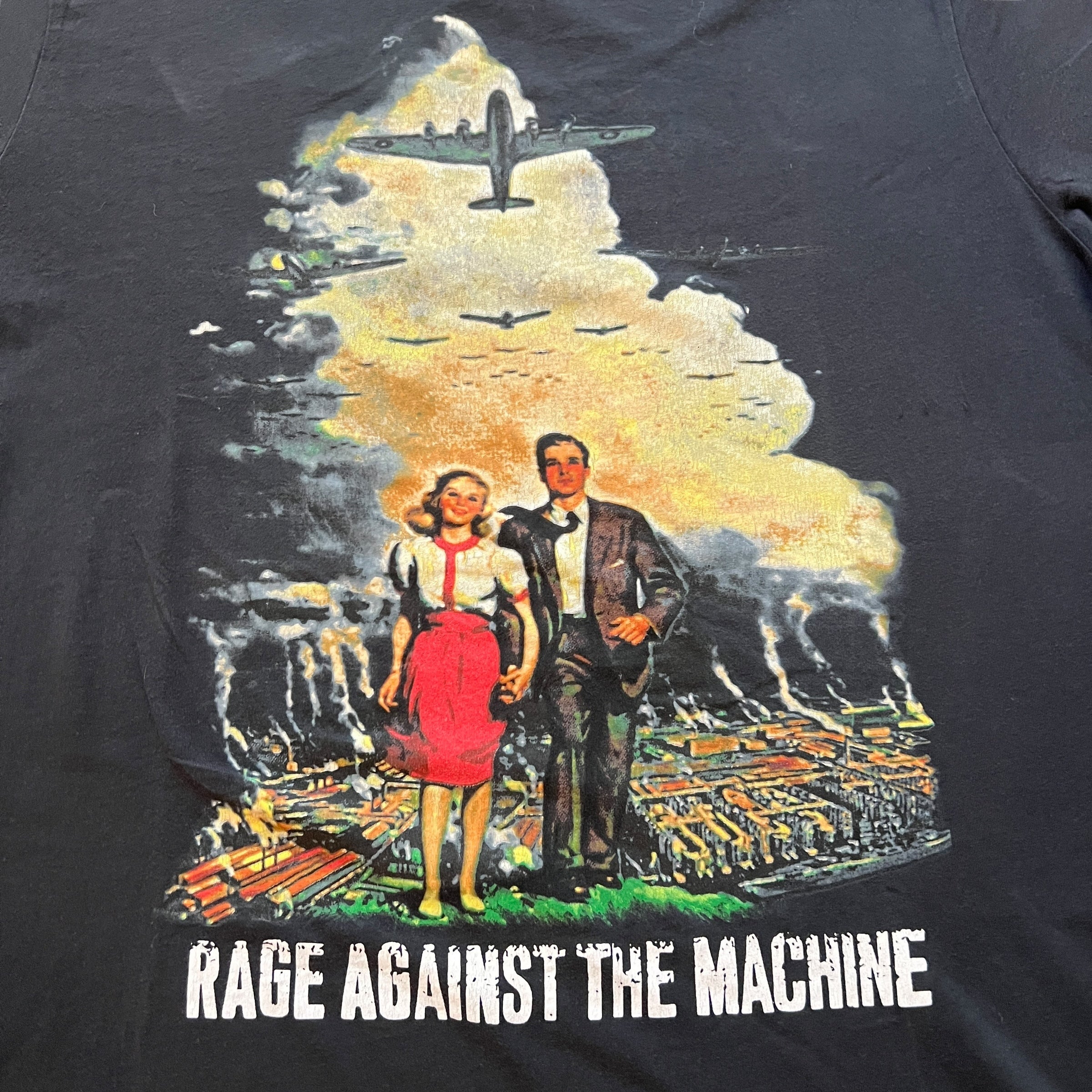 Rage Against The Machine Band Down Rodeo T-Shirt Size XL