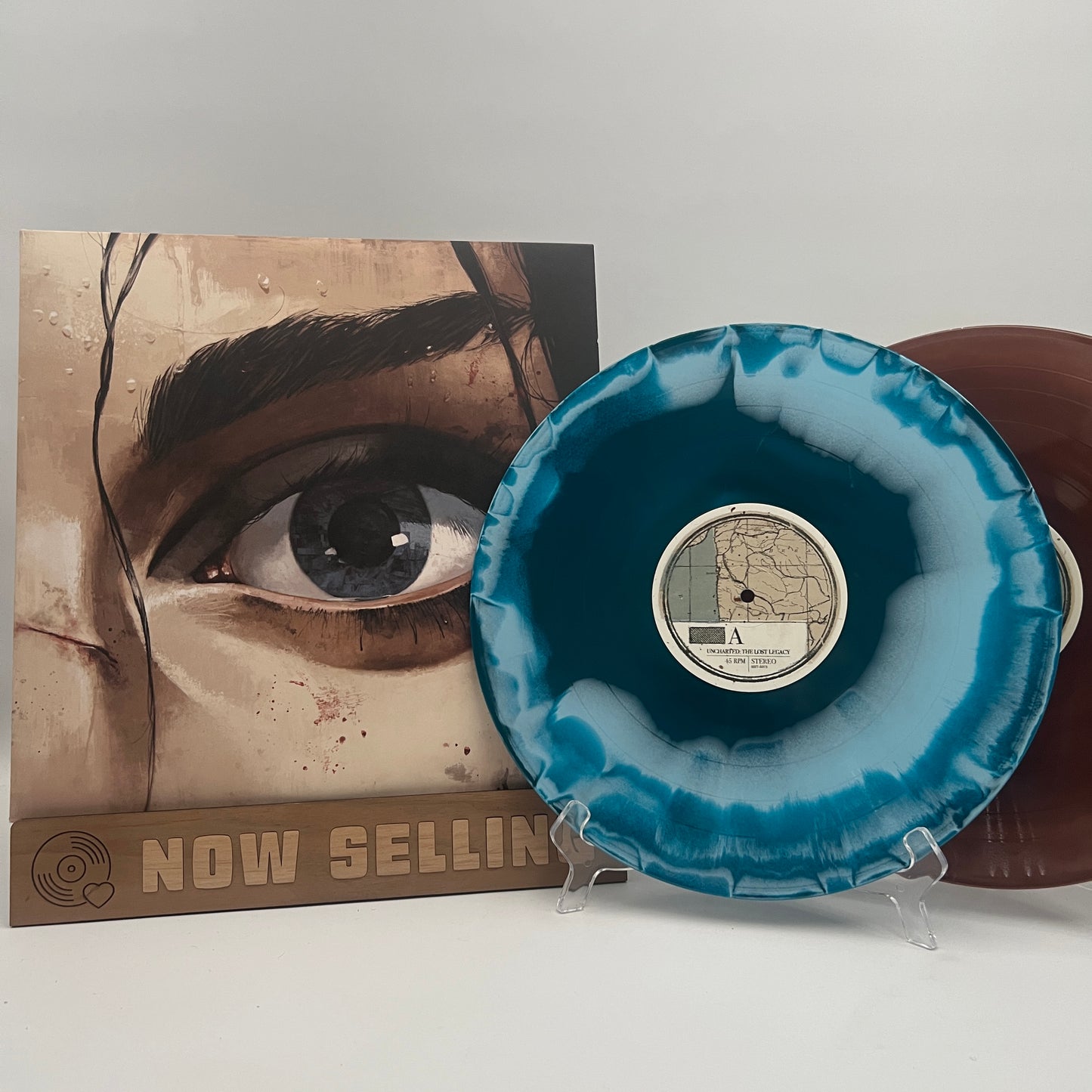 Uncharted: The Lost Legacy Soundtrack Vinyl LP Blue Swirl Brown Marble Henry Jackman