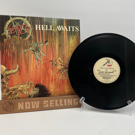 Slayer - Hell Awaits Vinyl LP Chain Labels Original 1st Press MX 8020