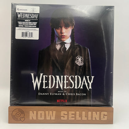 Wednesday Soundtrack Vinyl LP Purple w/ Black Smoke SEALED Danny Elfman