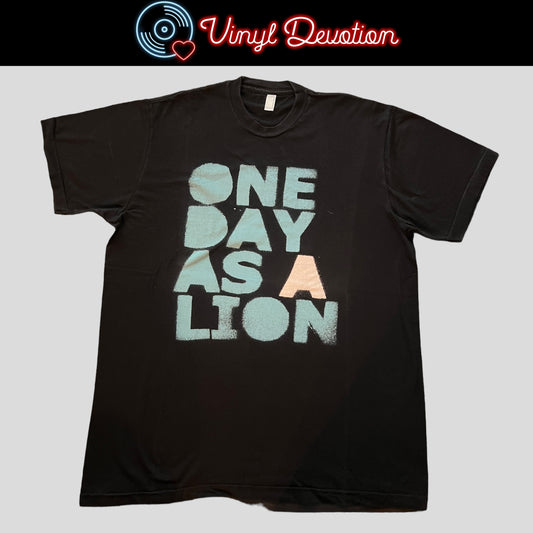 One Day As A Lion 2008 T-Shirt Size L Rage Against The Machine QOTSA