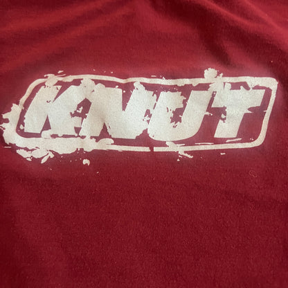 Knut Band Logo / Devil Face Maroon Vintage T-Shirt Size L