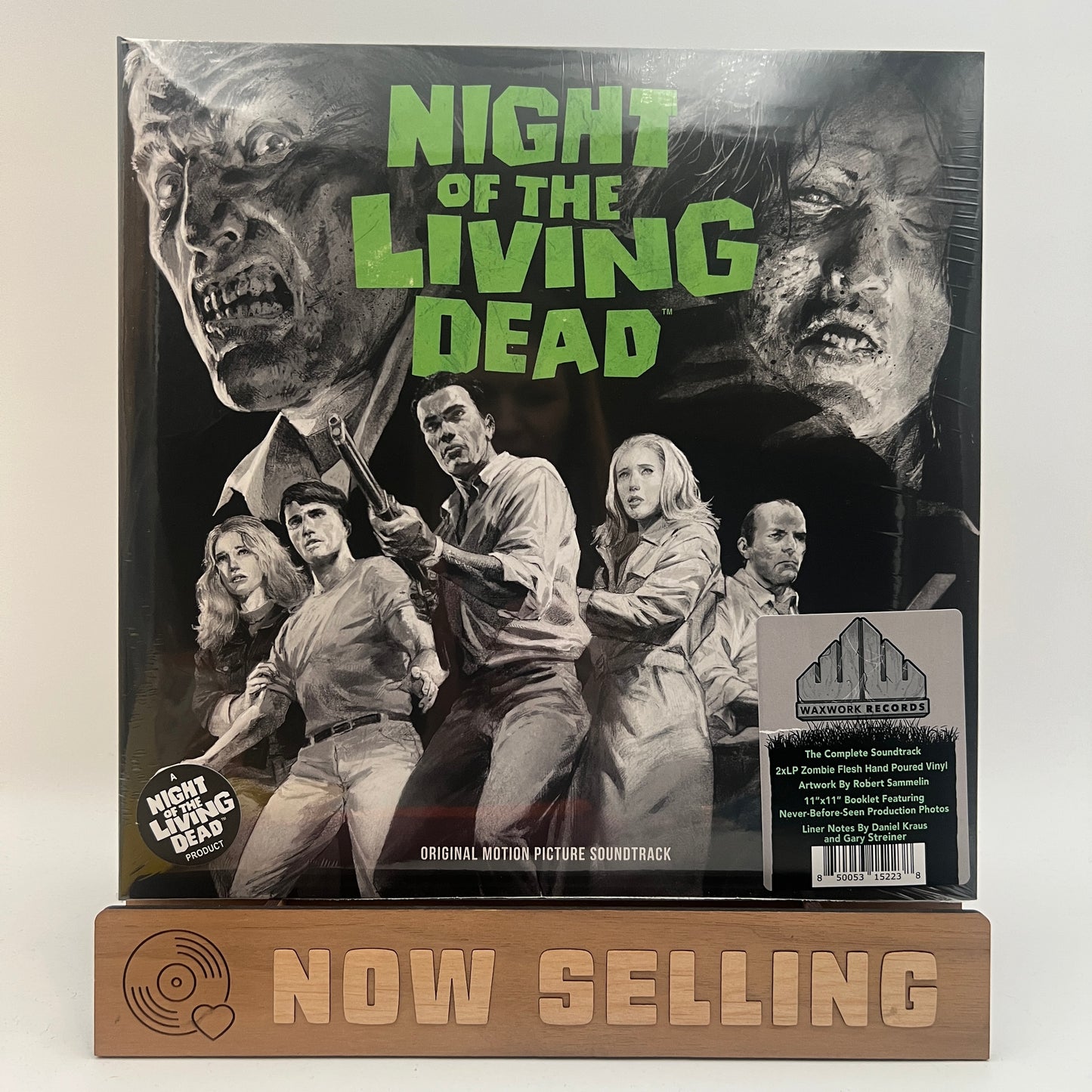 Night Of The Living Dead Soundtrack Vinyl LP Zombie Flesh Hand Poured SEALED