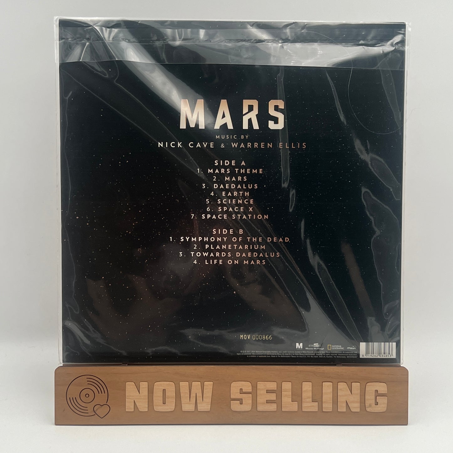 Mars Soundtrack Nick Cave & Warren Ellis  Nat Geo Vinyl LP Yellow Flame Numbered