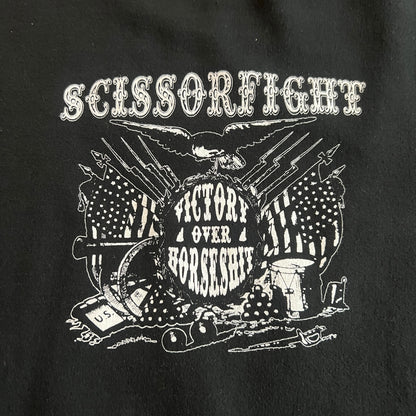 Scissorfight Victory Over Horseshit Crewneck Sweatshirt Black Size L