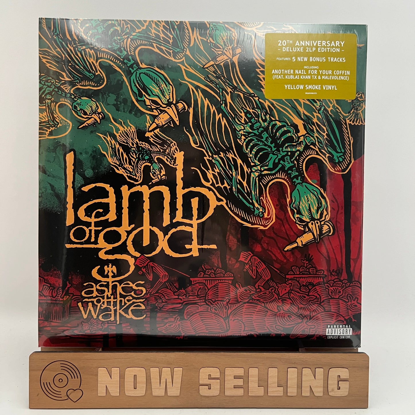 Lamb Of God - Ashes Of The Wake Vinyl LP Yellow Smoke SEALED 20th Anniversary