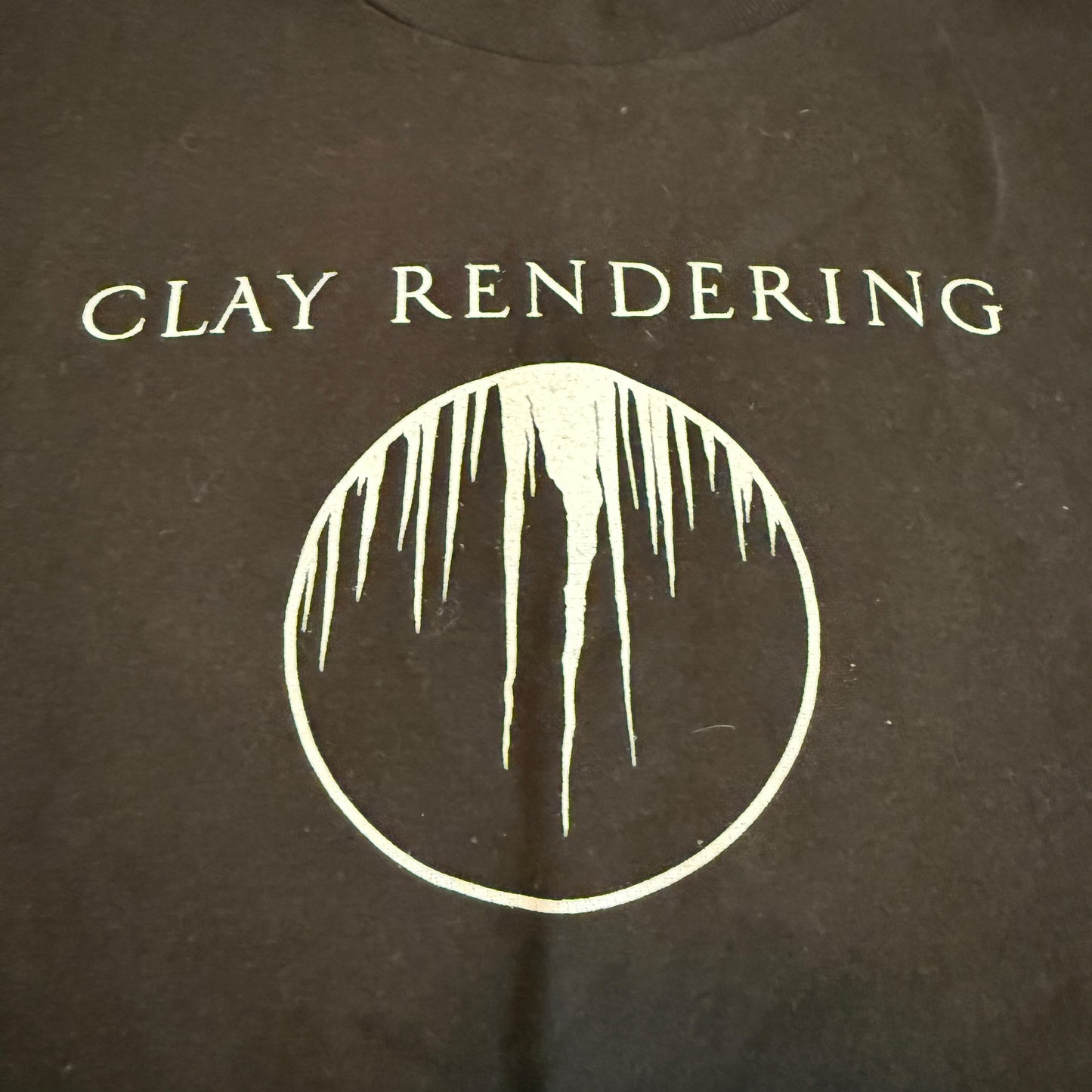 Clay Rendering Band T-Shirt Size L Hospital Productions