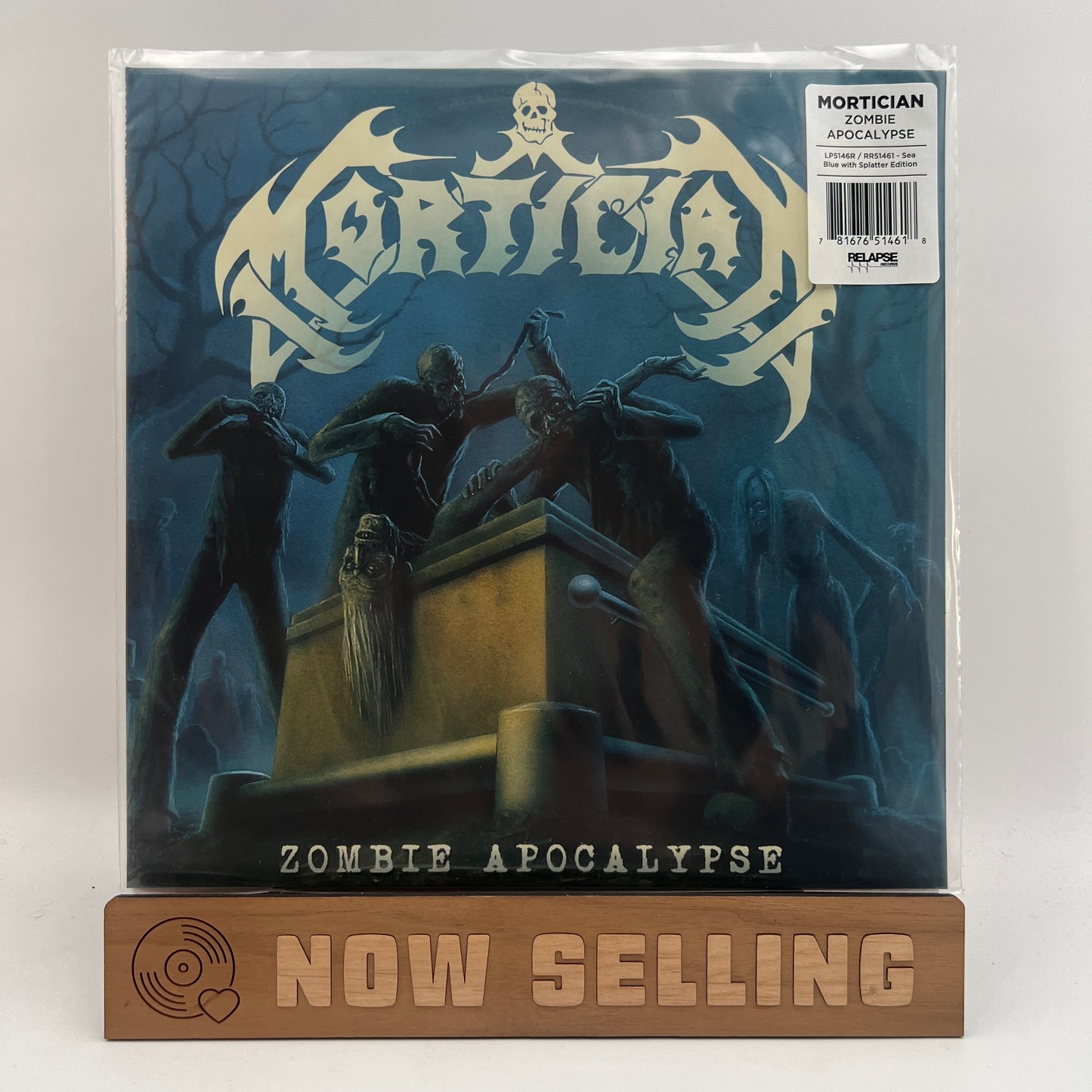 Mortician - Zombie Apocalypse Vinyl EP Sea Blue w/ Splatter