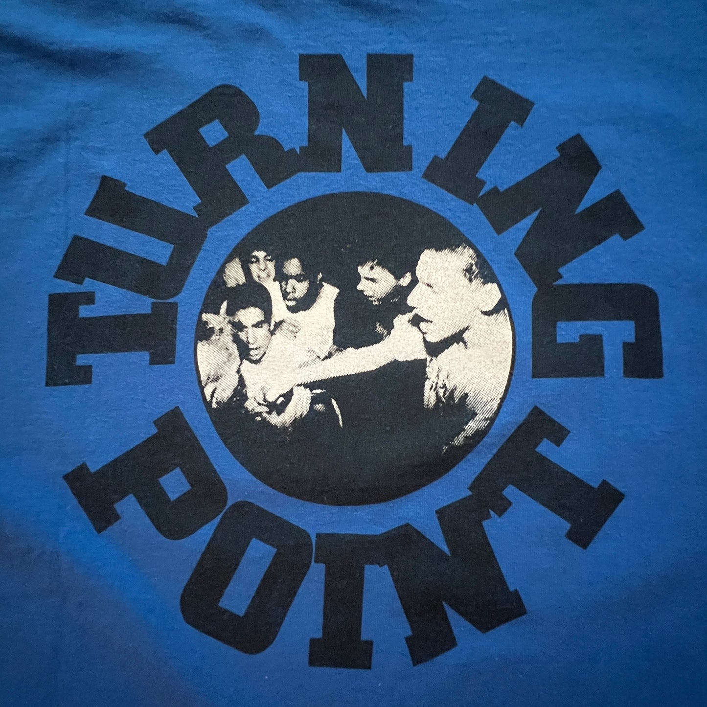 Turning Point Band Revelation Records Long Sleeve Blue T-Shirt Size XL