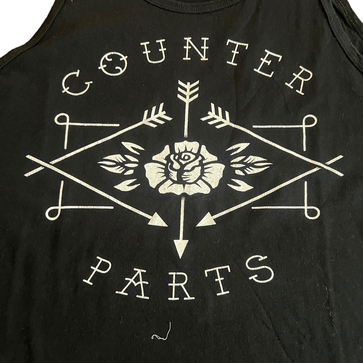 Counterparts Band Arrows + Rose Tank Top Size XL