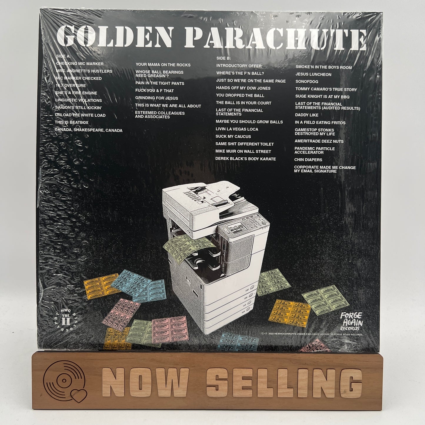 Hewhocorrupts - Golden Parachute Vinyl LP Metallic Gold