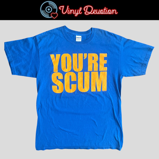 Outbreak Band You're Scum Blue T-Shirt Size L