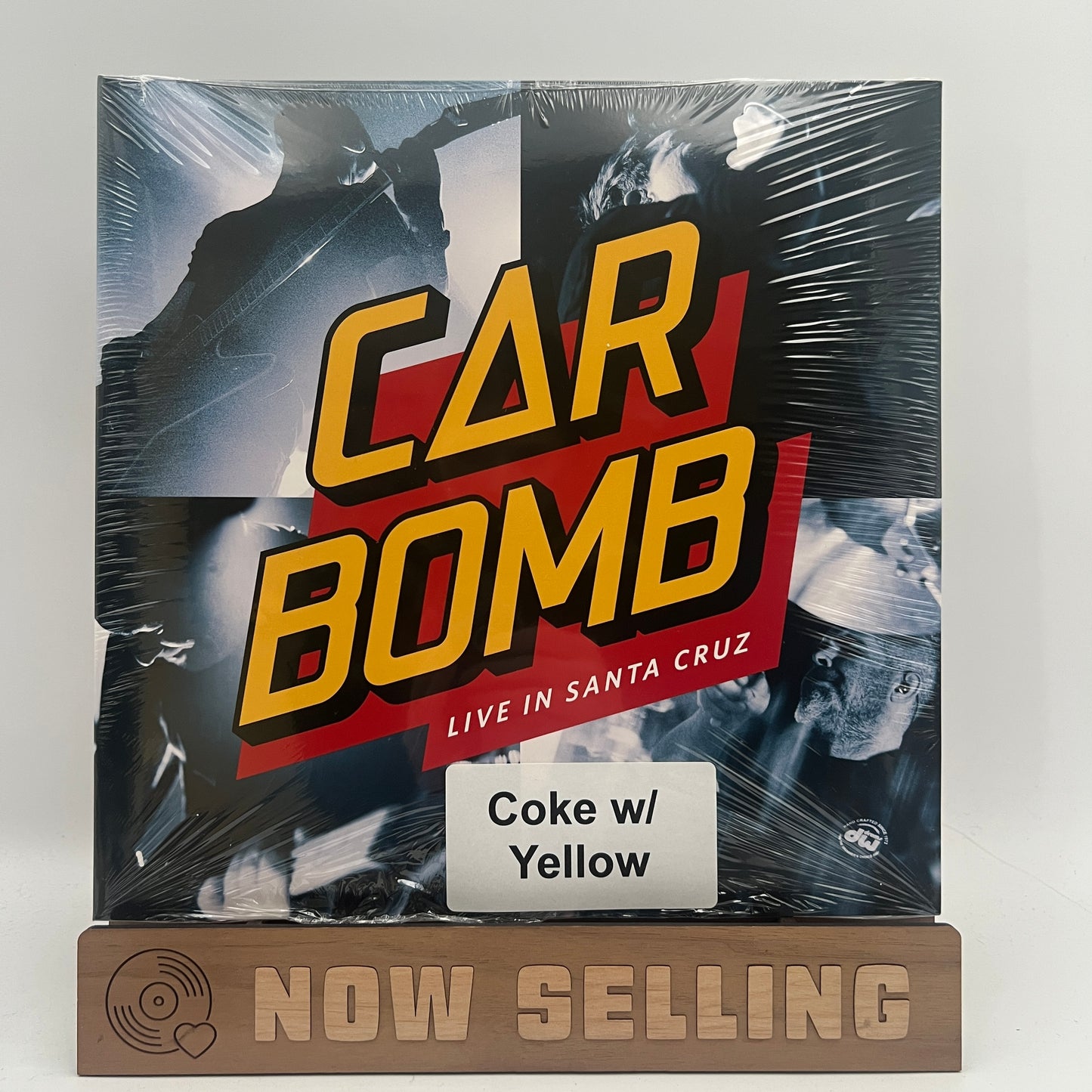 Car Bomb - Live In Santa Cruz Vinyl LP Coke Bottle Clear Yellow Smoke SEALED includes free sticker!