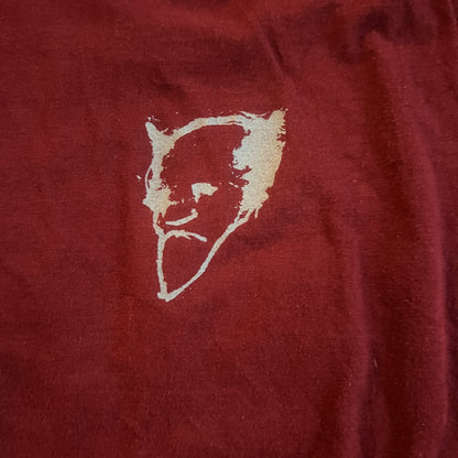 Knut Band Logo / Devil Face Maroon Vintage T-Shirt Size L