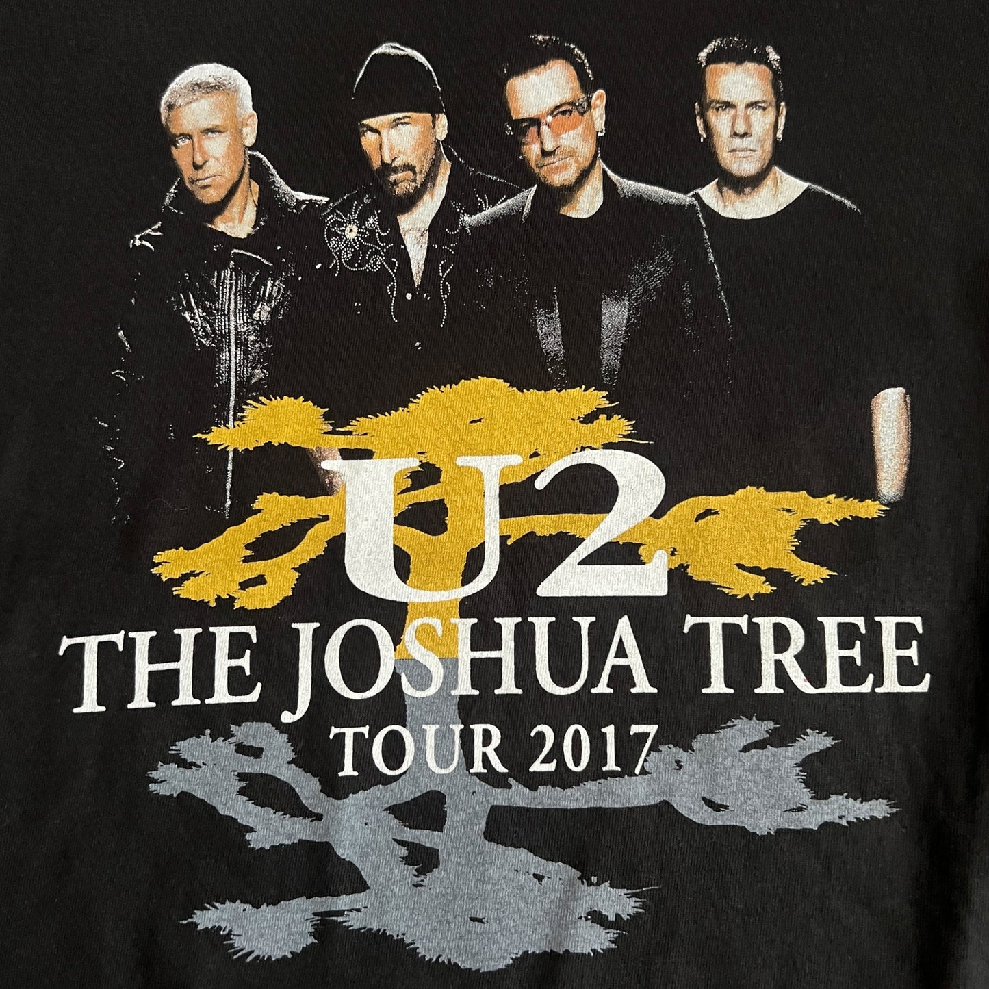 U2 - The Joshua Tree Tour 2017 Black T-Shirt Size Medium