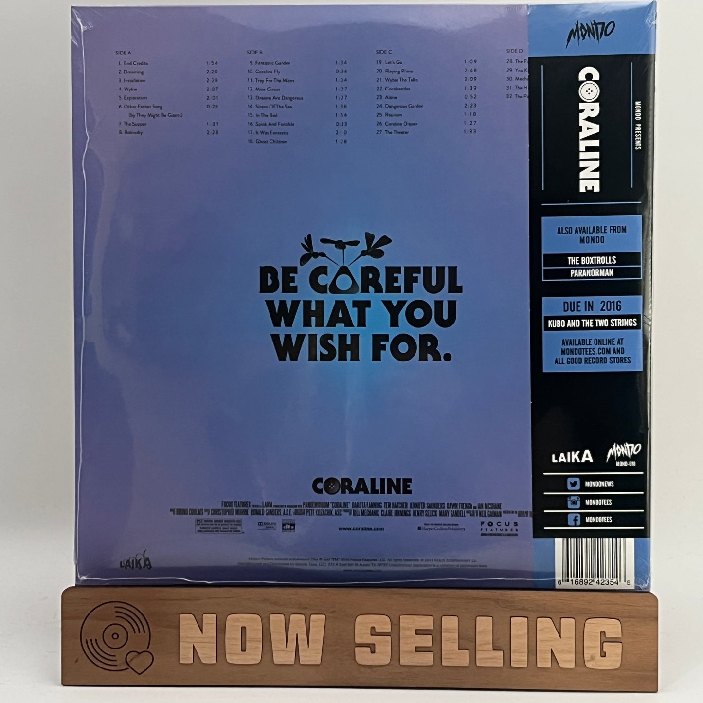 Coraline Soundtrack Vinyl LP Blue / Purple Blue Swirl SEALED Bruno Coulais