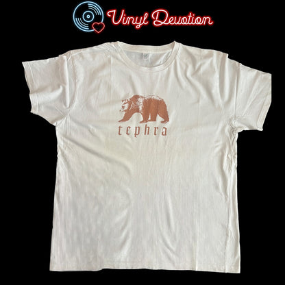 Tephra Band Bear White T-Shirt Size L