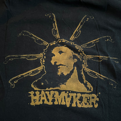 Haymaker Hardcore Band Jesus T-Shirt Size L Cut Sleeves