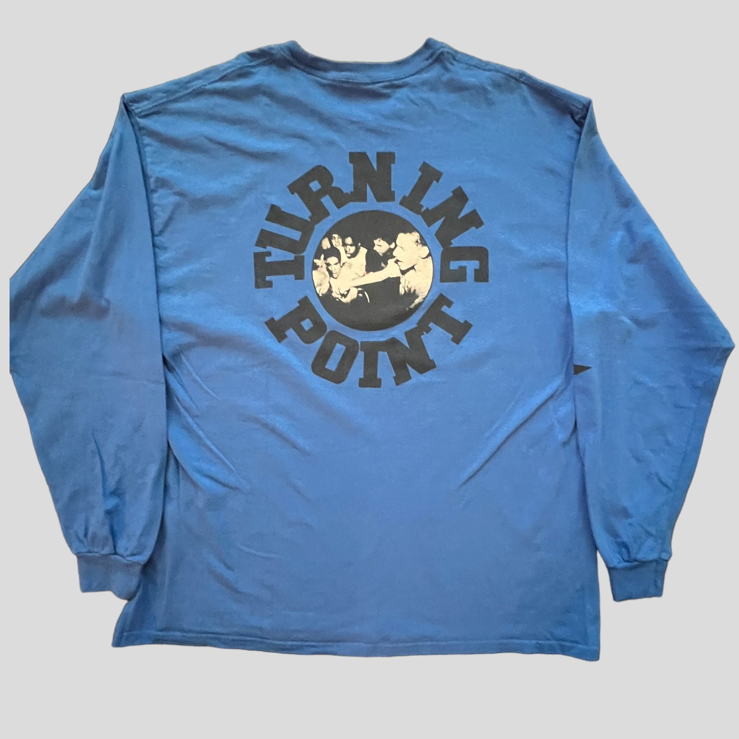 Turning Point Band Revelation Records Long Sleeve Blue T-Shirt Size XL