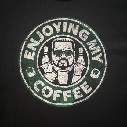 The Big Lebowski Movie Enjoying My Coffee T-Shirt Size XXL