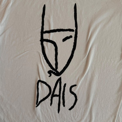 Dais Record Label White T-Shirt Size L Cold Cave Prurient Youth Code Drab Majesty