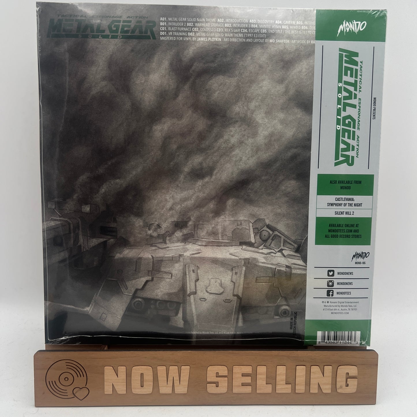 Metal Gear Solid Video Game Soundtrack Vinyl LP Green Smoke SEALED