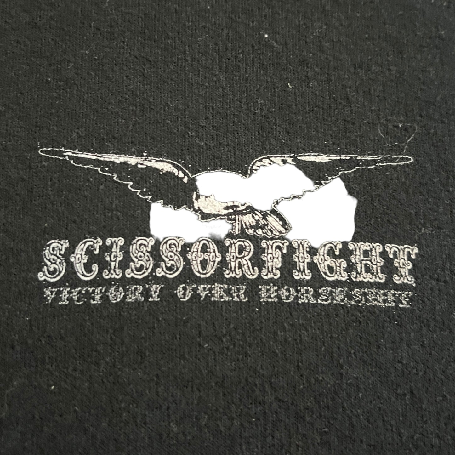 Scissorfight Victory Over Horseshit Crewneck Sweatshirt Black Size L