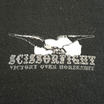 Scissorfight Victory Over Horseshit Crewneck Sweatshirt Black Size L