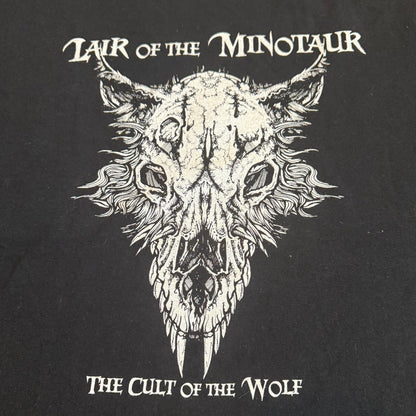 Lair Of The Minotaur Band The Cult Of The Wolf Vintage T-Shirt Size M