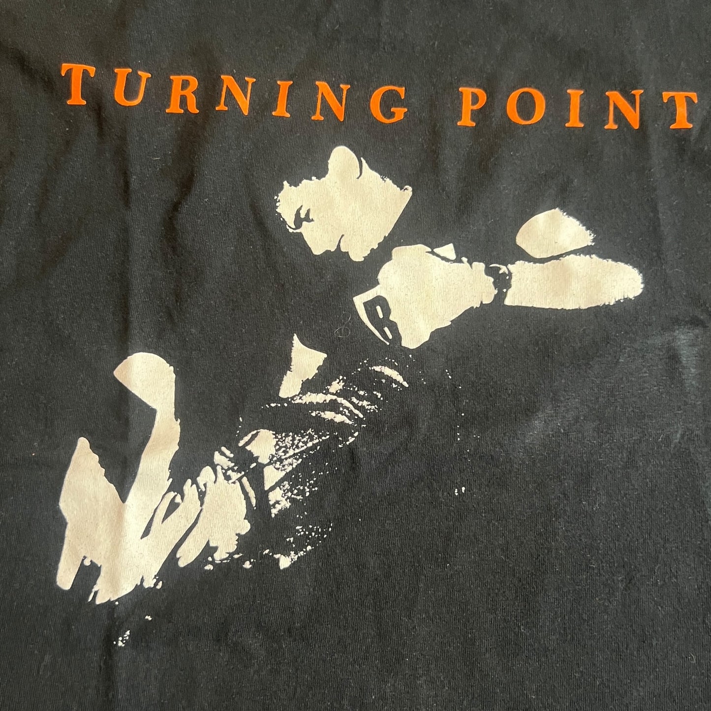 Turning Point Band It's Always Darkest Before The Dawn Black T-Shirt Size XL Cut Sleeves